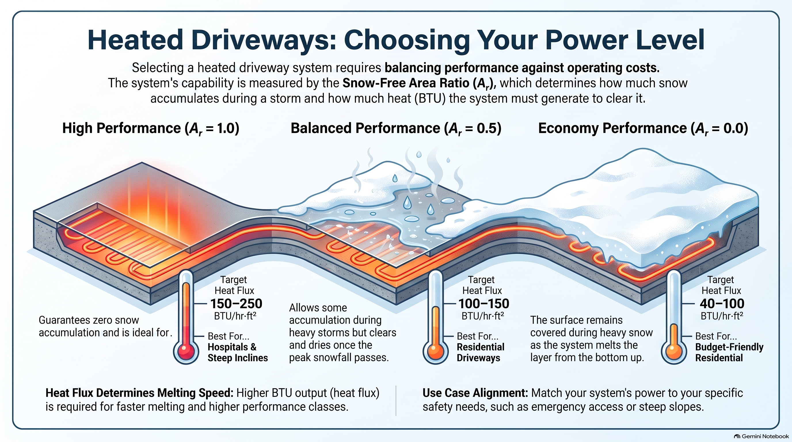 Heated Driveway Power Level Guide
